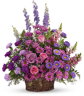 Gracious Lavender Basket from Sharon Elizabeth's Floral Designs in Berlin, CT